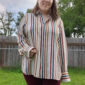 NWOT Silk Button Up